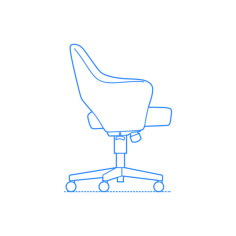 Furniture Office Chairs Desk Chairs Saarinen Executive Armchair Laser Cut Svg File, Free Vectors File